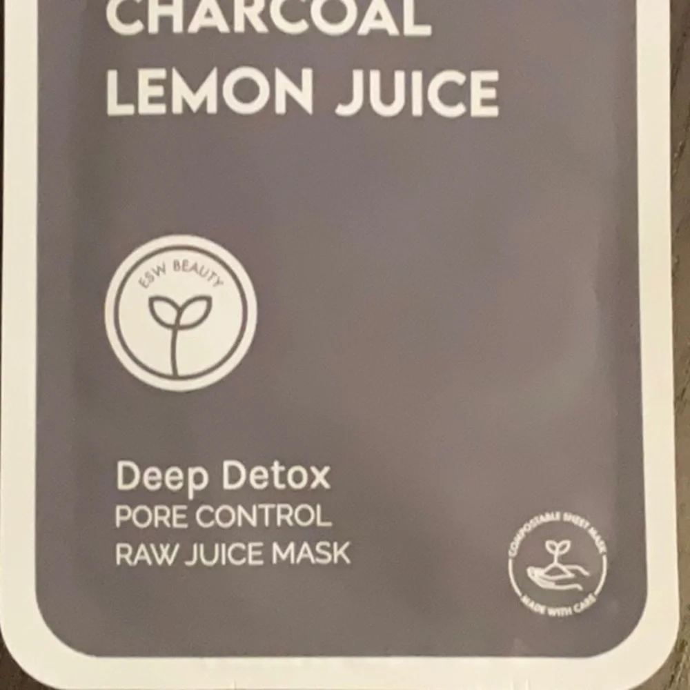 ESW Beauty H2O Activated Charcoal Lemon Juice Mask